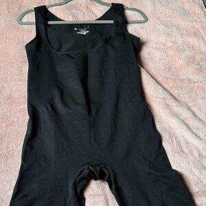 Instant Shaping by Lunaire Unitard Body Shaper Women's Size 14/16 Black